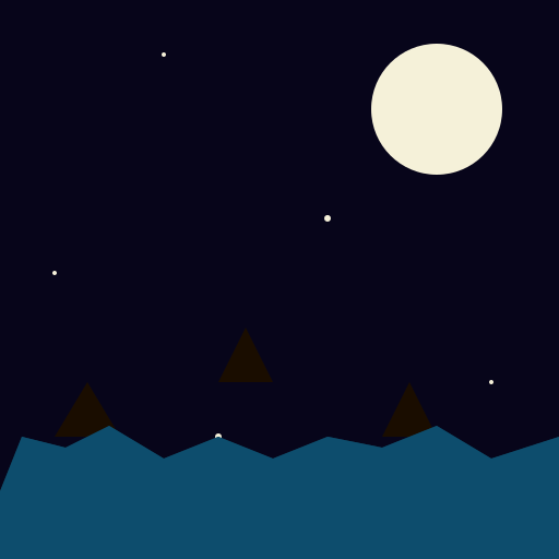 Creek at night - DrawGPT