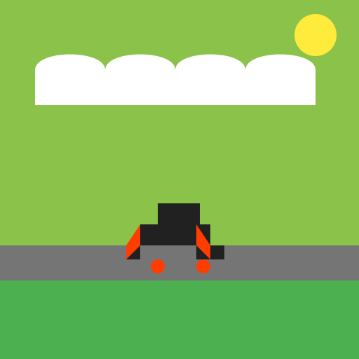 Jaguar F-type SVR in a country side road - DrawGPT