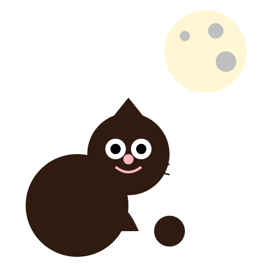 Cat with moon - DrawGPT