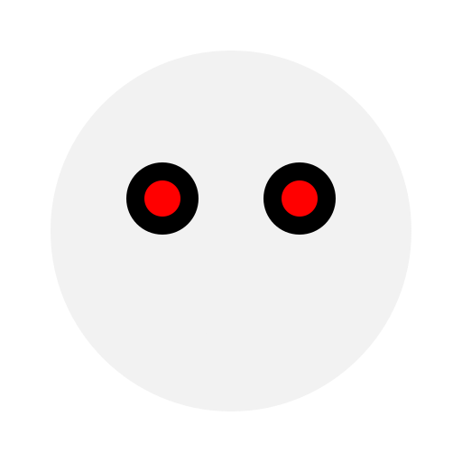 Creepy anime character with black eyes and red blood spots - DrawGPT