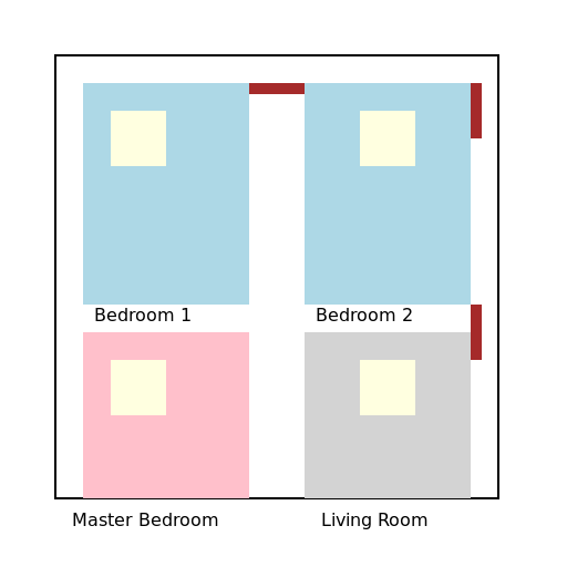 Three Bedroom Floor Plan - DrawGPT