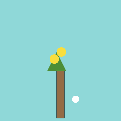 Yellow Apples on Tree and White Strawberry on Ground - DrawGPT