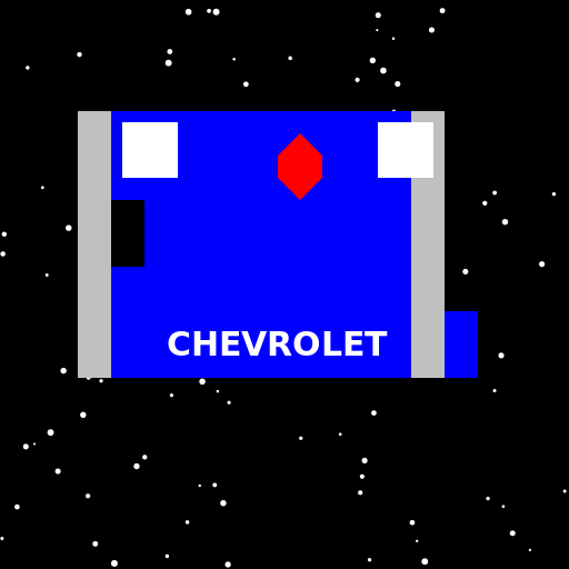 Chevrolet 1965 Stingray in Outer Space - DrawGPT