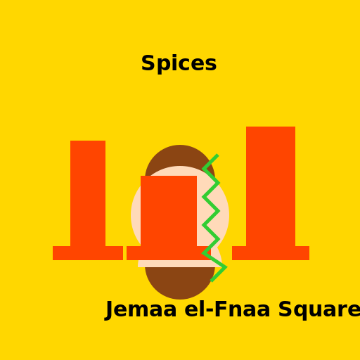 Vibrant Streets of Marrakech's Jemaa el-Fnaa Square - DrawGPT