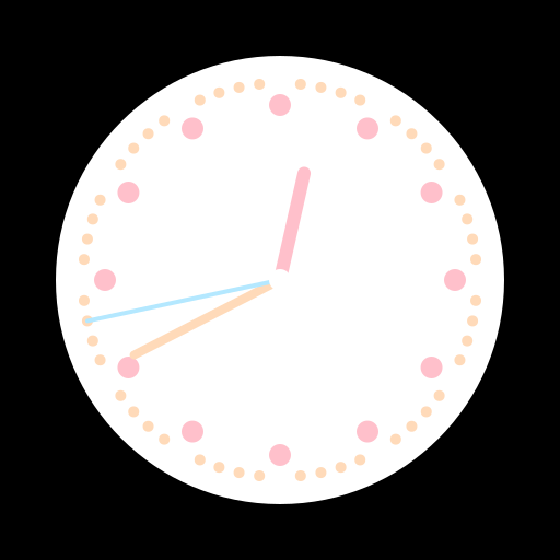Galaxy-Themed Pastel Clock - DrawGPT