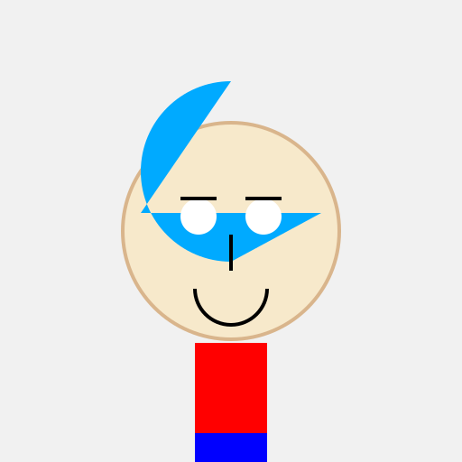 Alan Wake with Blue Hair - DrawGPT