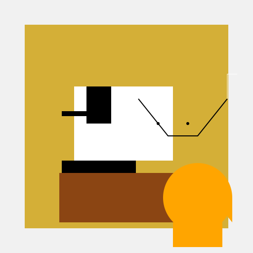 Lion Brewing Chemex Coffee in Luxurious Living Room - DrawGPT