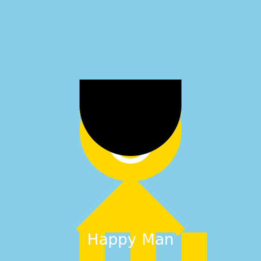 The Happy Man - DrawGPT
