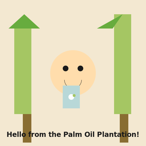 Single Host at a Palm Oil Plantation - DrawGPT