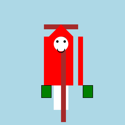 Santa Claus on a Cross - DrawGPT