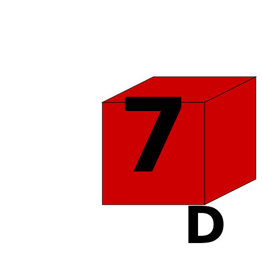 7 as a 3D Cube - DrawGPT