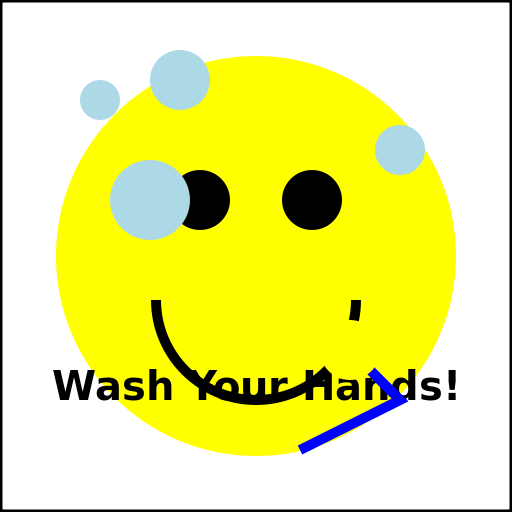 Cartoon Washing Hand Intro Page - DrawGPT