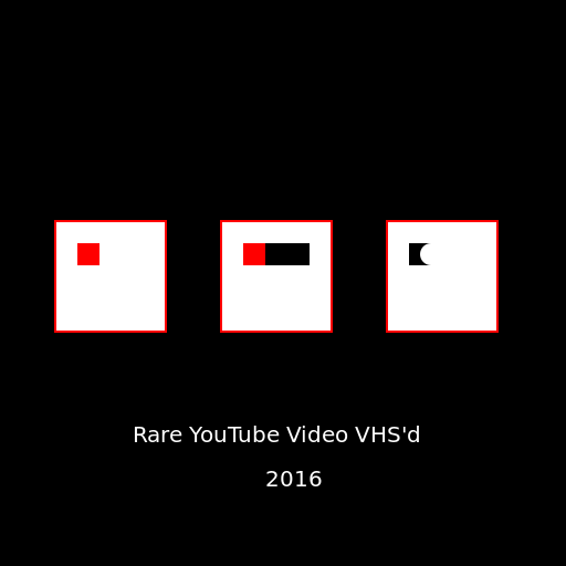 Very Rare YouTube Video VHS'd with White Cube Seats and Logos in 2016 - DrawGPT