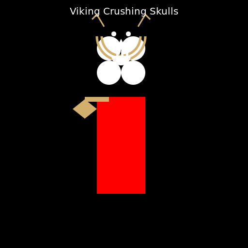Viking Crushing Skulls - DrawGPT