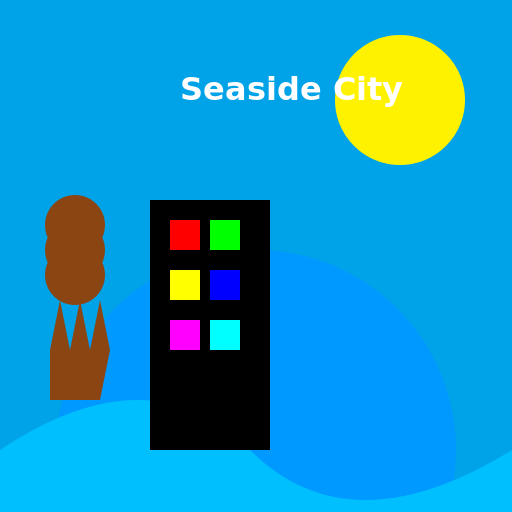 Seaside City Logo - A Vibrant Coastal Metropolis - DrawGPT