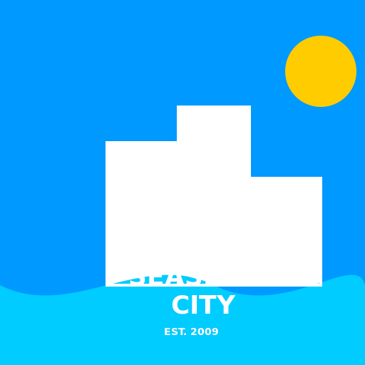 Seaside City Logo - DrawGPT
