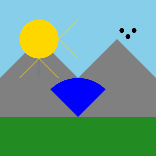 Band-e Amir, Fars - DrawGPT