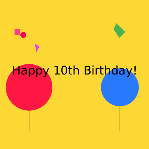 Happy 10th Birthday! - DrawGPT