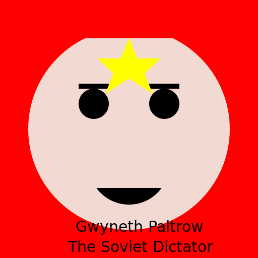 Gwyneth Paltrow as a Soviet Union Dictator - DrawGPT