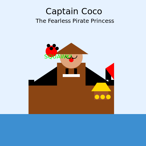 Adventures of Captain Coco: The Fearless Pirate Princess - DrawGPT