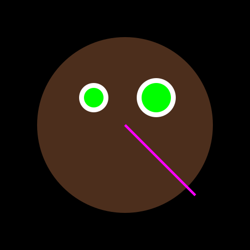 Anime Dark Tortoiseshell Cat with Pink Leash - DrawGPT