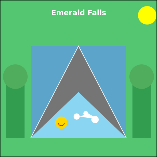 Emerald Falls - DrawGPT