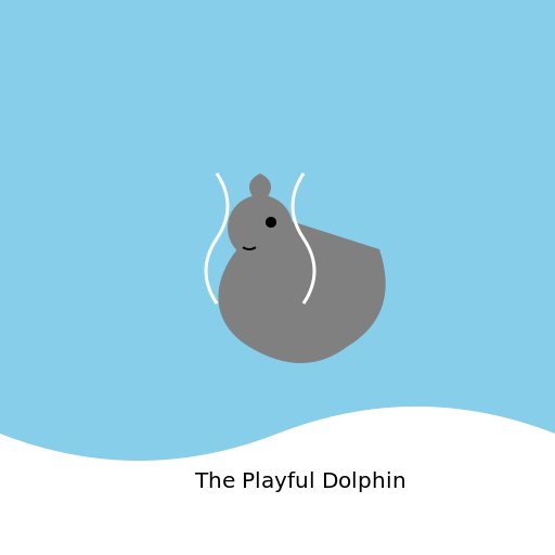 The Playful Dolphin! - DrawGPT