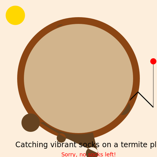 Fishing for Socks on a Planet Made of Termites - DrawGPT
