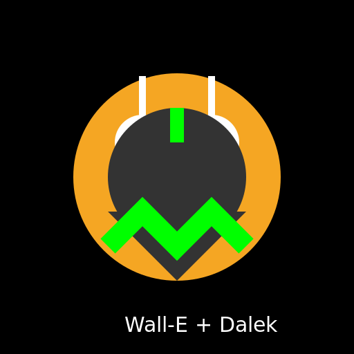 Wall-E and Dalek Mashup - DrawGPT