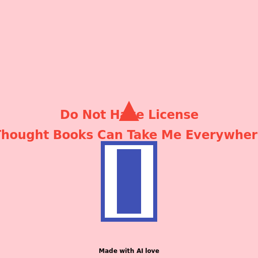 Do Not Have License, Thought Books Can Take Me Everywhere - DrawGPT