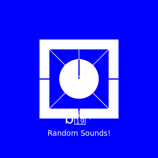 Blue Square Sound Board Logo - DrawGPT
