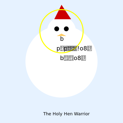 The Holy Hen Warrior - DrawGPT