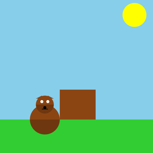 Sunny Day with a Brown Dog - DrawGPT