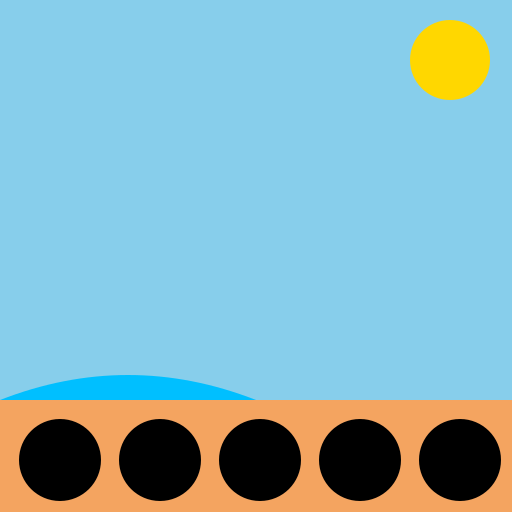 Beach Party Pups - DrawGPT