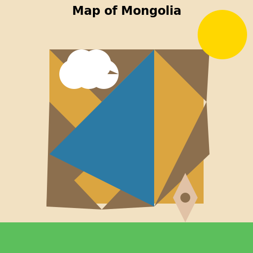 Map of Mongolia - DrawGPT