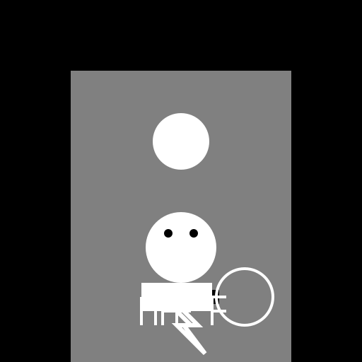 Black App Logo - DrawGPT