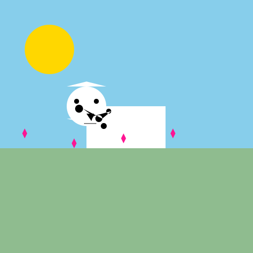 Happy Cow in a Flowery Field - DrawGPT