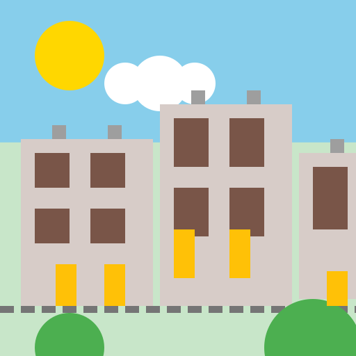 Middle Age Village Street in England - DrawGPT