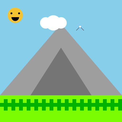 Landscape with Mountain, Road, and Rice Fields - DrawGPT