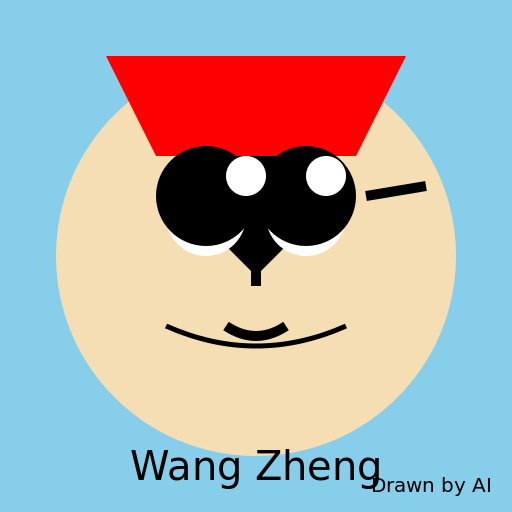 Portrait of Wang Zheng, the Fearless Pilot - DrawGPT