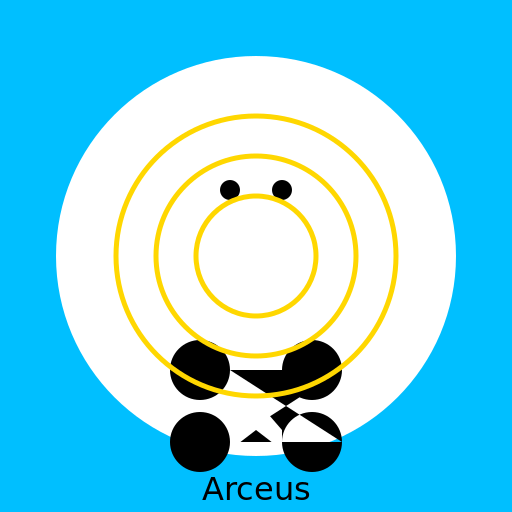 Arceus, The Alpha Pokémon - DrawGPT