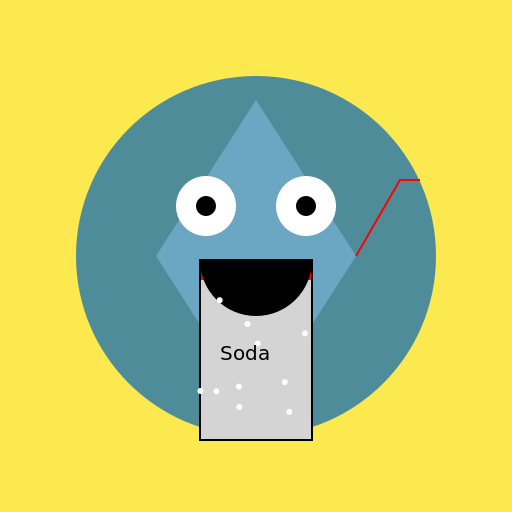 Palkia Enjoying a Refreshing Soda - DrawGPT