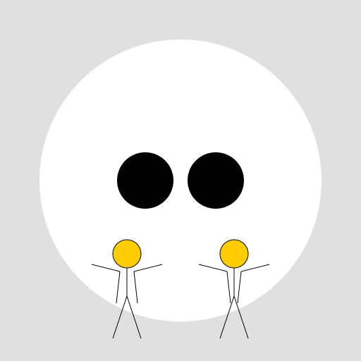 People Standing in Front of a Giant's Skull - DrawGPT