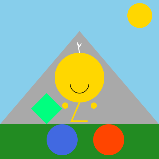 The Creation Trio babysitting a baby Arceus - DrawGPT