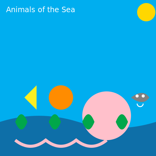 Animals of the Sea - DrawGPT