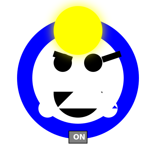 Elmo as a Blue Colored Light Bulb - DrawGPT