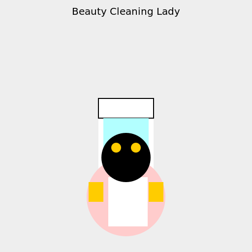 Beauty Cleaning Lady - DrawGPT