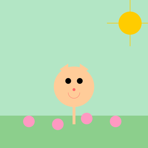 Little Kitten Playing in the Garden - DrawGPT