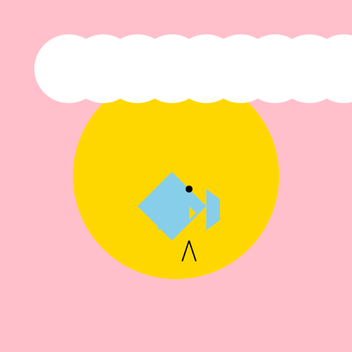 Blue bird flying at sunset - DrawGPT