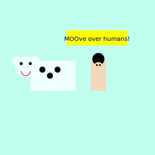 Cows Farming Humans - DrawGPT